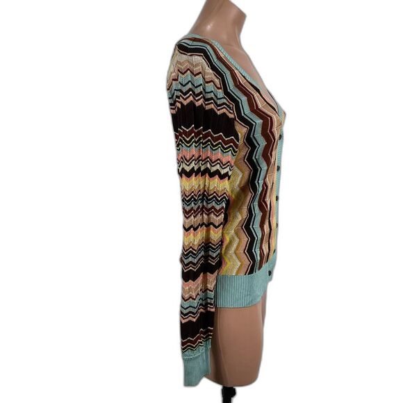 Missoni for Target Womens Zig Zag Button Front Cardigan Sweater From Size m - Picture 4 of 6